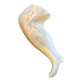 Antique Mother of Pearl Pipe Tobacco Tamper- Lady’s Leg- French or English made For Sale