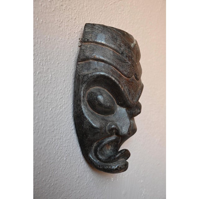 1960s Primitive African Mask in Wood, 1960s For Sale - Image 5 of 7
