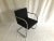 Knoll studios ludwig mies van der rohe's brno tubular chair original charcoal fabric, very good condition, no visable...