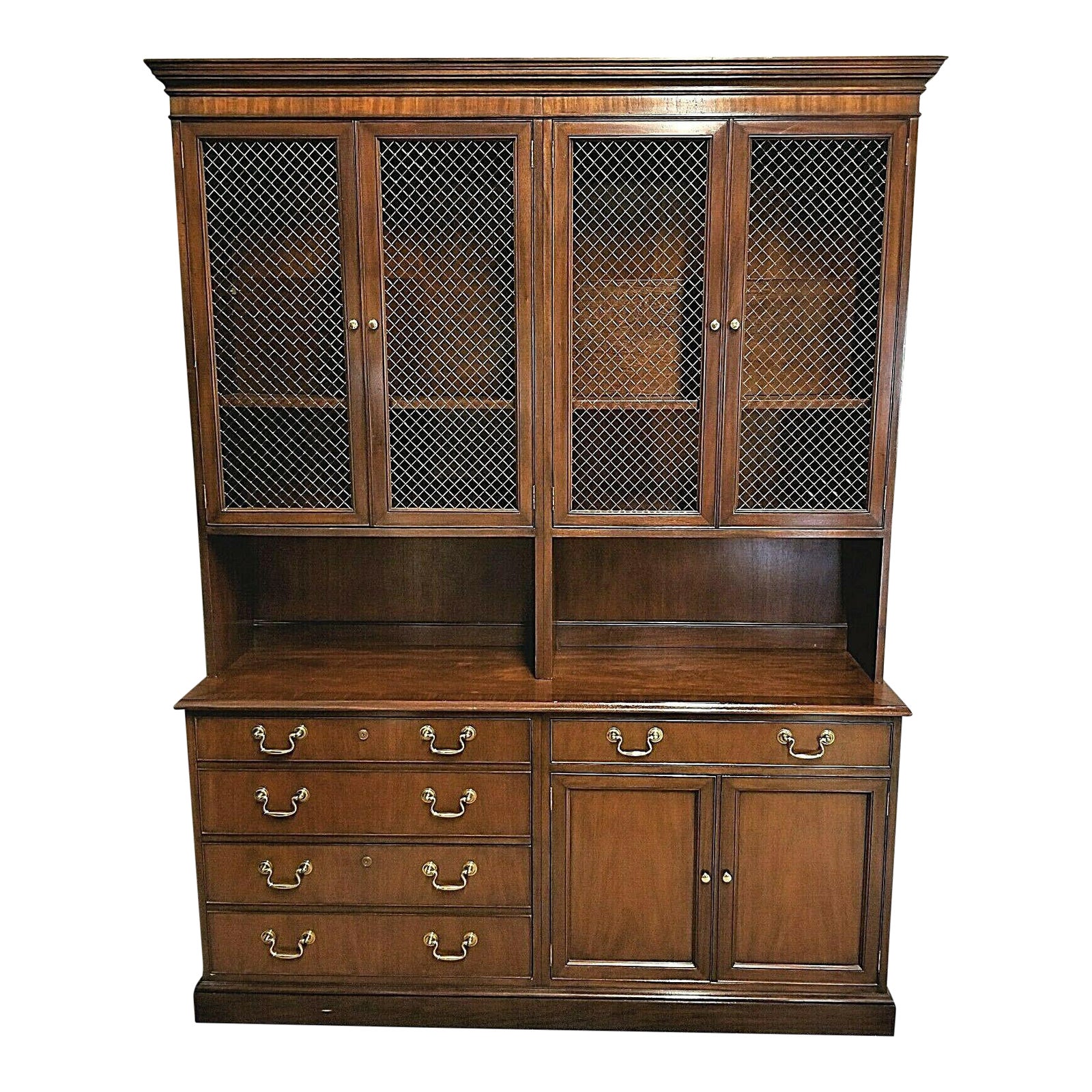 Baker Collectors Edition Solid Mahogany China 2 Piece