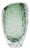 Emerald Crystalized Glass Vase- Large For Sale