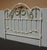 Vintage Elliott's Design Mid Century Iron White Gold Queen Bed Frame Headboard For Sale - Image 4 of 14