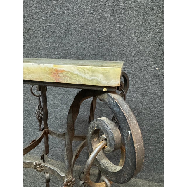Victorian Style Iron & Marbletop Pedestal For Sale - Image 4 of 6