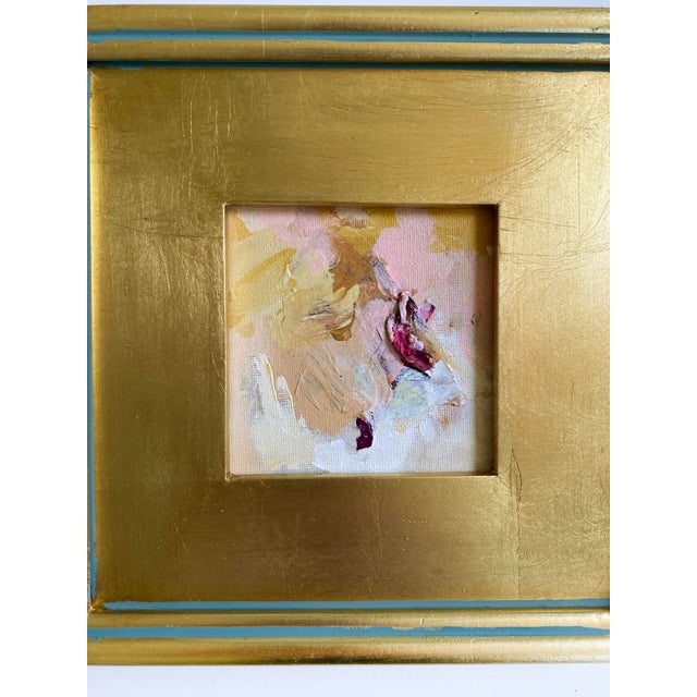 "Golden Hour" Set of 3 Framed Mini Paintings by Jessalin Beutler For Sale In Seattle - Image 6 of 10