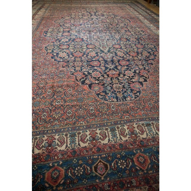 Vintage Bibikabad Carpet - 11'4" X 16'9" For Sale - Image 10 of 12
