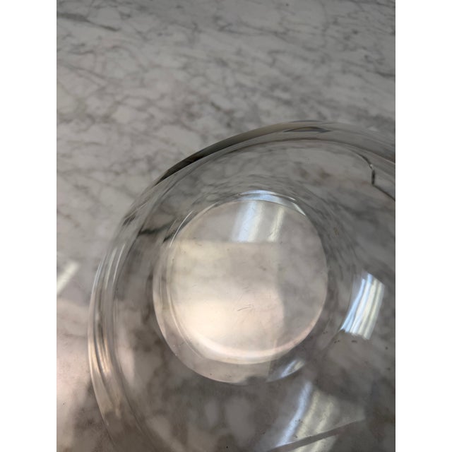 Contemporary Sculptural Biomorphic Clear Glass Centerpiece Bowl by Raquel Guerreiro For Sale - Image 9 of 9