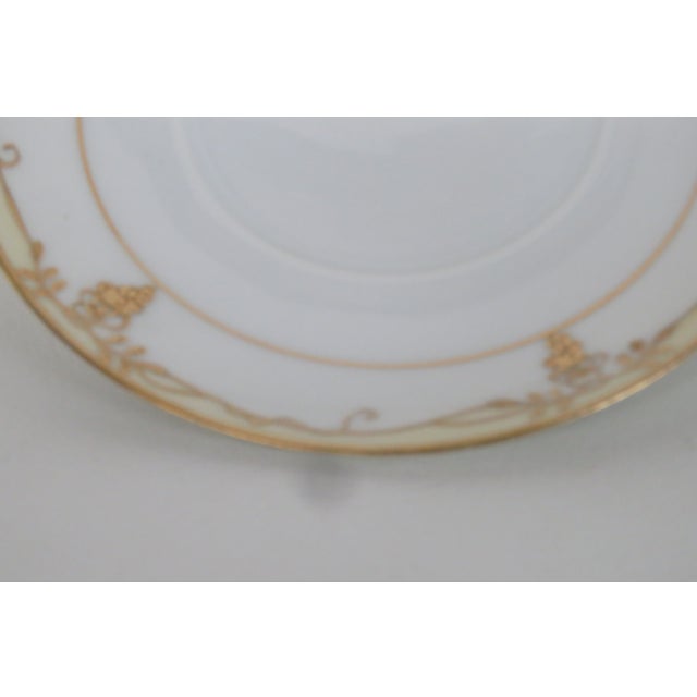 Nippon Hand Painted Porcelain Jam Jar With Spoon and Plate 4578b For Sale - Image 9 of 12