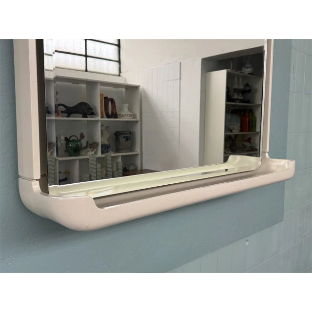 Large Vintage Backlit Mirror, Italy, 1970s For Sale - Image 15 of 16