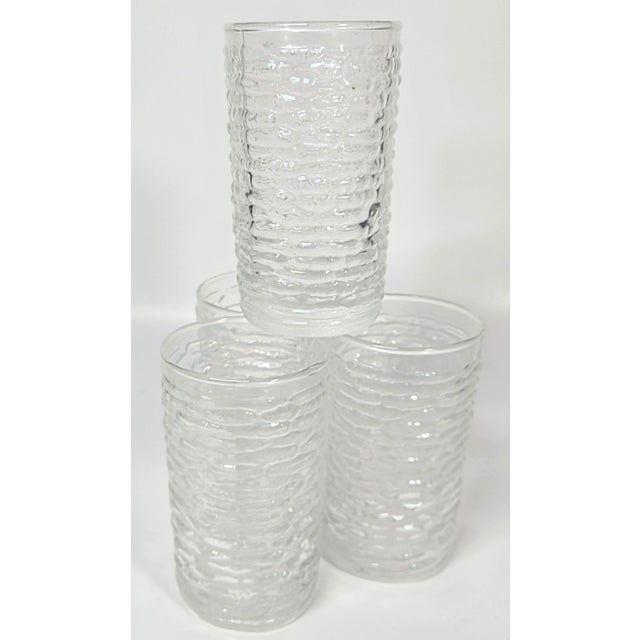 Anchor Hocking 1960s Mid Century Modern Iridescent Ice Liquor Glasses- Set of Four For Sale - Image 4 of 13