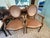 Beautiful pair of vintage Louis XVI-style fauteuil (open armchairs) in the classic French Provincial tradition. Imported...