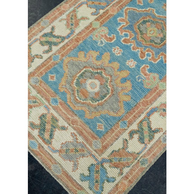Turkish Turkish Oushak Rug 2'7" x 5'10" #17660 For Sale - Image 3 of 8
