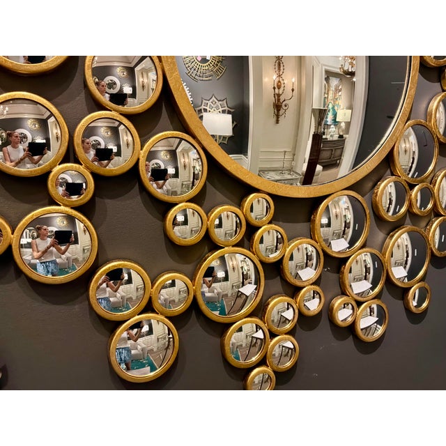 2020s Global Views Modern Gold Aquarius Wall Mirror For Sale - Image 5 of 6