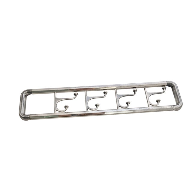 Art Deco Brass Wall Coat Rack, 1930s For Sale - Image 3 of 12
