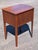 Vintage Bow Front Mahogany Two Drawer Side Table/Nightstand For Sale - Image 9 of 13