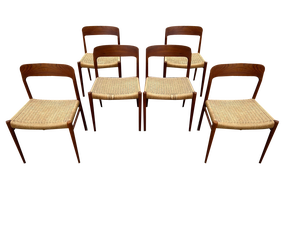 Chairs by Niels Otto Møller for J.L. Møllers, 1960s, Set of 6