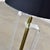 Vintage Mid-Century Modern Art Deco or Hollywood Regency Floor Lamp Lucite and Brass Plate Black Shade For Sale - Image 14 of 17