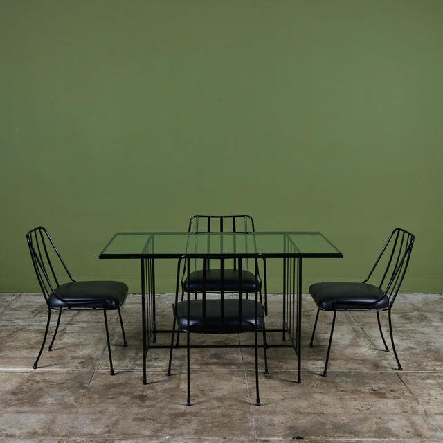 Mid-Century Modern Paul Laszlo Patio Dining Set for Pacific Iron For Sale - Image 3 of 17