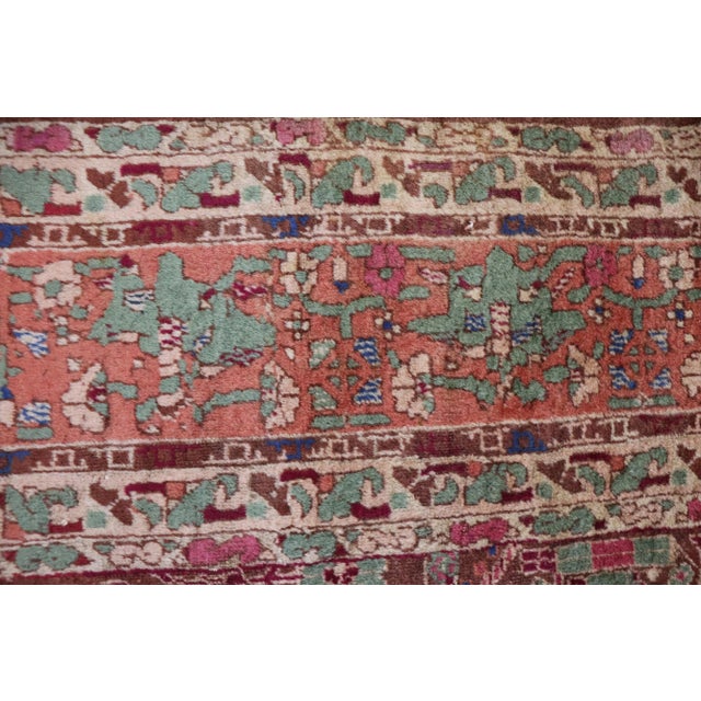 Red Antique Agra Gallery Runner For Sale - Image 8 of 13