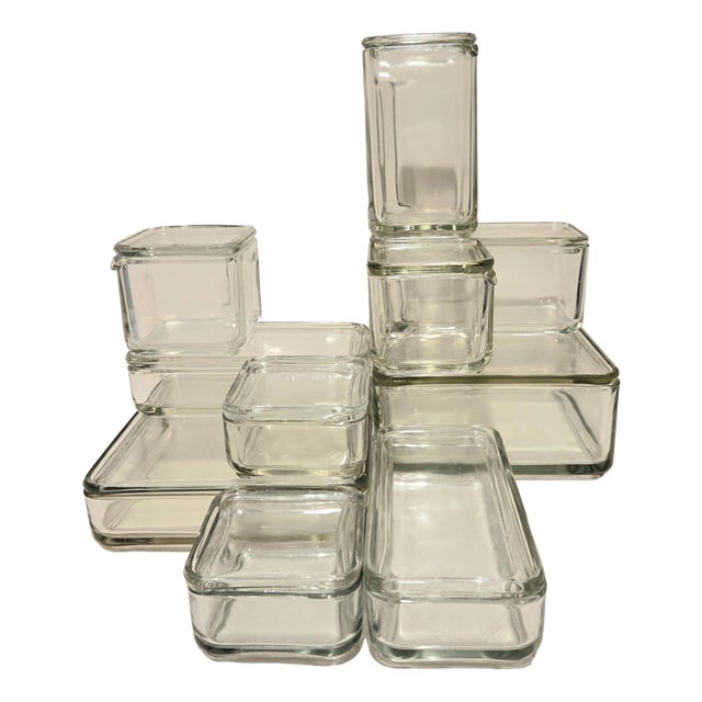 Kubus Tableware by Wilhelm Wagenfeld for Weisswasser, 1930s, Set of 20 For Sale