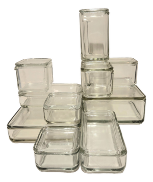 Kubus Tableware by Wilhelm Wagenfeld for Weisswasser, 1930s, Set of 20