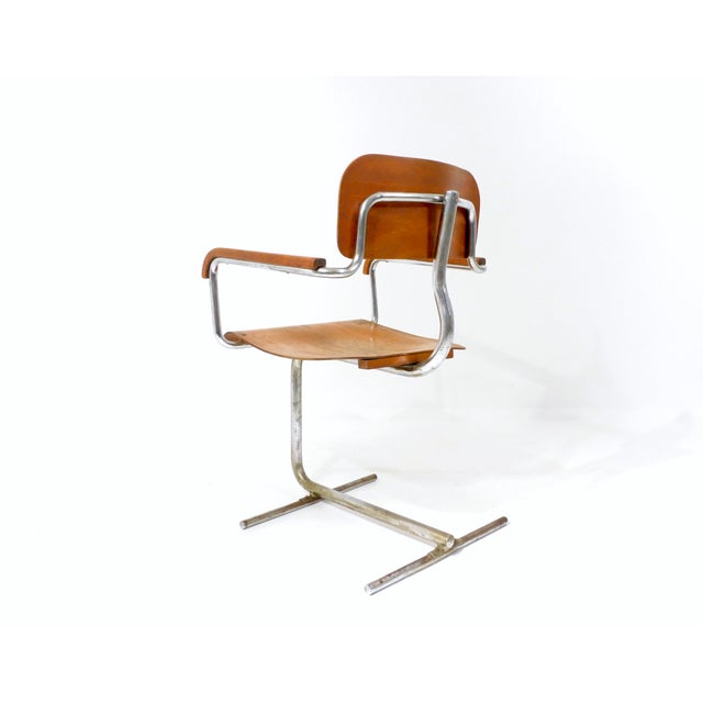 Vintage Bauhaus Tubular Steel Chair For Sale - Image 6 of 18