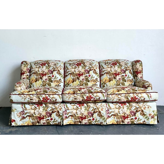 Vintage High Back Sofa in House of Hackney Chintz For Sale - Image 15 of 17