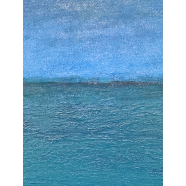 Blue Green Water Seascape Original Painting H2o #107 For Sale - Image 4 of 12