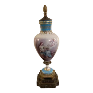 Late 19th Century Sevres Style Hand Painted Urn