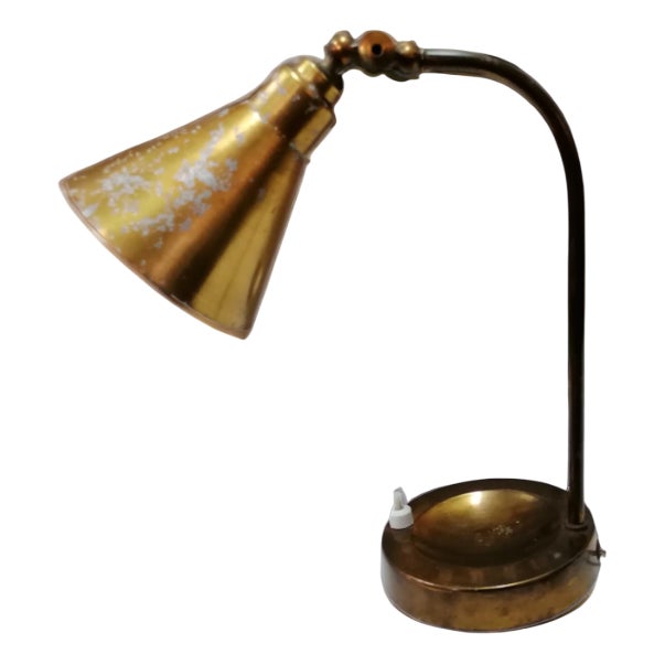 Brass Table Lamp, 1940s For Sale