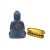 Chinese Oriental Blue Gem Stone Carved Sitting Meditation Buddha Statue For Sale - Image 3 of 10