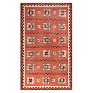 Doris Leslie Blau Vintage Swedish Flat Woven Rug For Sale