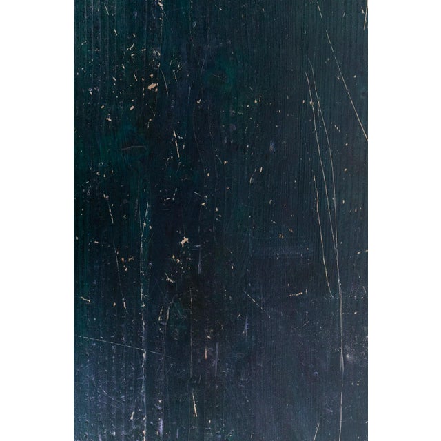 Antique Hand Painted Chest in Blue With Floral Motifs For Sale - Image 6 of 18