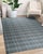 Textile 9x12 Graceful Quinn Gray Geometric Modern Flatweave Wool Carpet Rug For Sale - Image 7 of 9