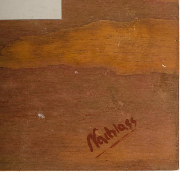 Wood Paul Betyna (German, B. 1887- D. 1967), "Cuxhaven" Painting. For Sale - Image 7 of 9