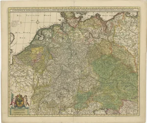 Antique Map of Germany and Central Europe