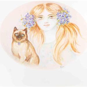 Felicita Frai, Portrait, 1980s, Lithograph For Sale