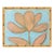 Original Botanical Tulip Leaf Painting in Gold Bamboo Frame, Oil on Canvas, 11" X 14" by Tatiana Duperault For Sale