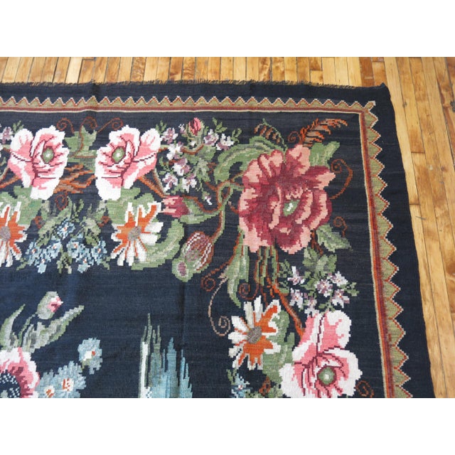 Late 20th Century Late 20th Century Bessarabian Kilim - 8'5" x 11'8" For Sale - Image 5 of 6