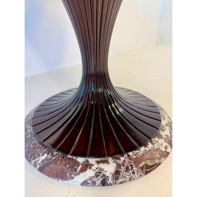 Beige Italian Art Deco Round Table by Osvaldo Borsani, 1940s For Sale - Image 8 of 9