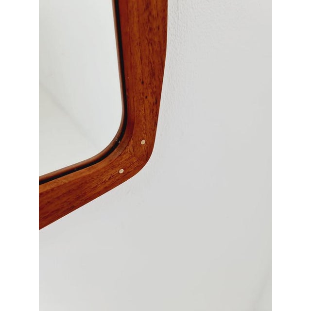 Large Vintage Danish Wall-Mounted Mirror, 1960s For Sale - Image 5 of 15