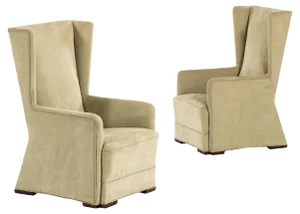 Set of Easy Chairs Attributed to Uno Åhrén or Björn Trägårdh by Svenskt Tenn, Sweden, 1930s