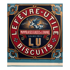 1900 Original Lefevre-Utile (Biscuits Lu) - Paimpolaises Glacées À L'Orange, Biscuits Lu