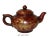 Chinese Zisha Clay Red Golden Scenery Teapot Display For Sale In San Francisco - Image 6 of 7