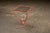 Mid-Century Chippy Paint Side Table in Red For Sale - Image 4 of 8