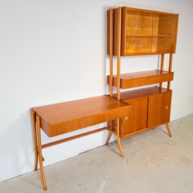 Modular Vintage Wall Unit with Desk by František Jirák for Tatra, 1960s For Sale - Image 3 of 16