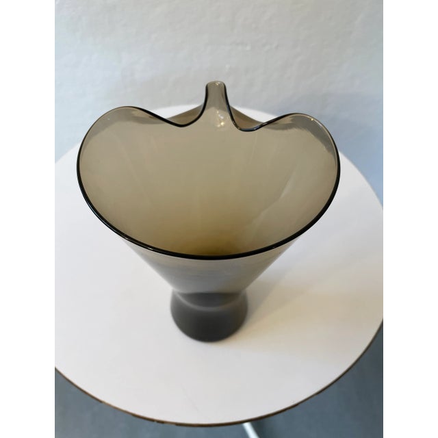 1960s Modern Smoked Glass Pitcher For Sale - Image 4 of 9