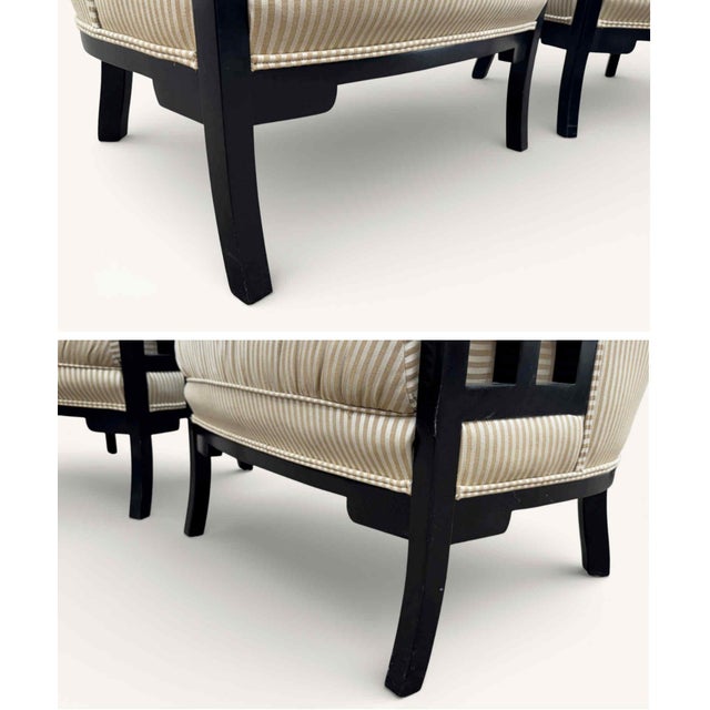 Jay Spectre for Century Furniture Wallis Simpson Lounge Chairs & Ottomans - 4 Piece Set For Sale - Image 15 of 18