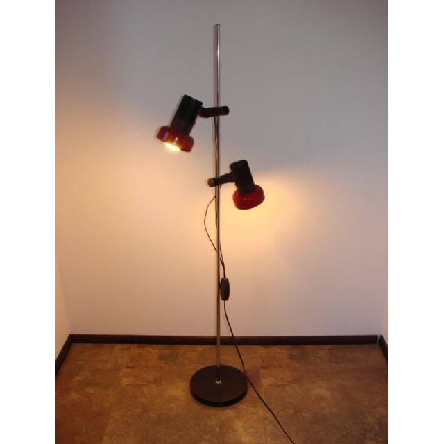 Black Vintage Floor Lamp, 1970s For Sale - Image 8 of 9