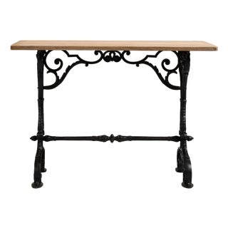 Cast Iron Bistro Table France Early 20th Century For Sale
