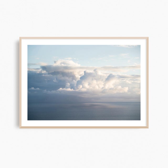 Sky Blue Mediterranean Seascape Art, Coastal Photography, Kefalonia Greece Landscape, Large 54 X 36" 'Clouds Over the Ionian Sea' Fine Art Photography Print For Sale - Image 8 of 10